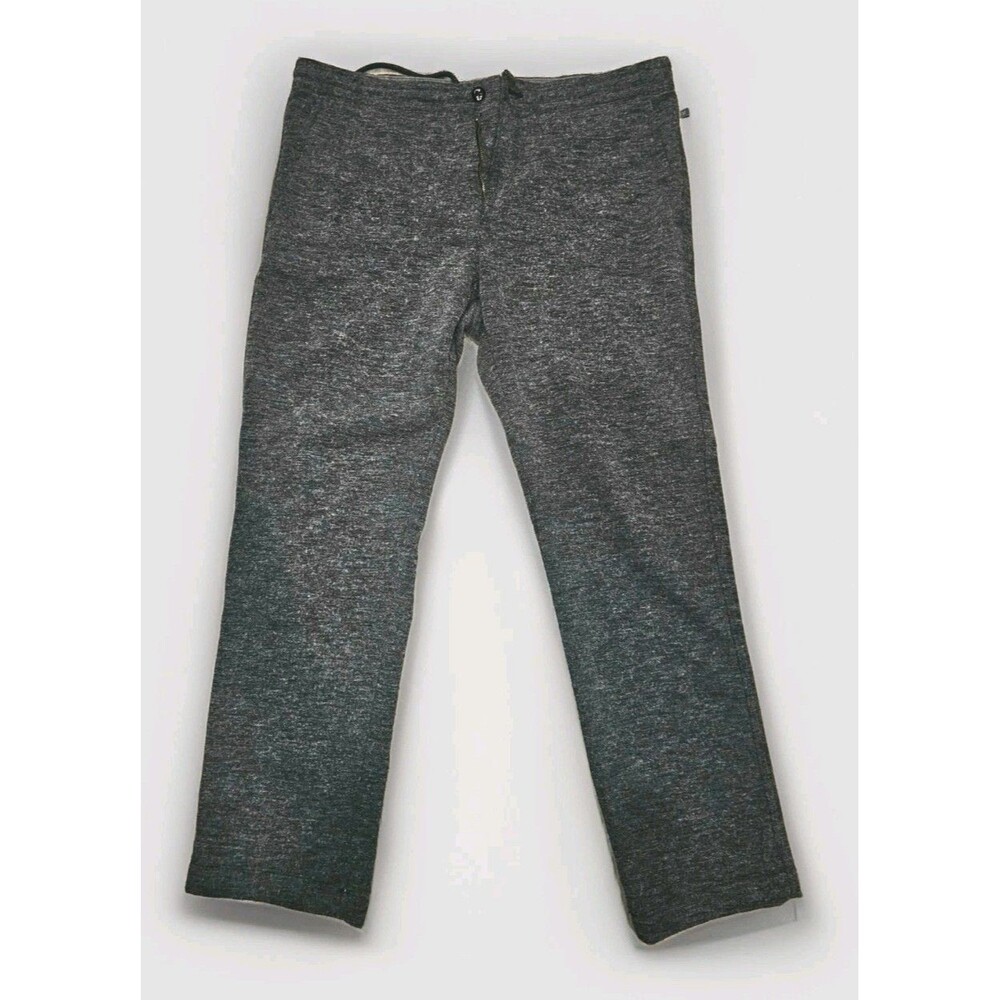Gap Men's Heather Charcoal Gray Knit Lounge Pants Drawstring Casual Size 36x32